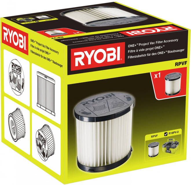 Ryobi RPVF | ONE+ Project Stofzuiger Filter compatibel met R18PV-0 5132004211