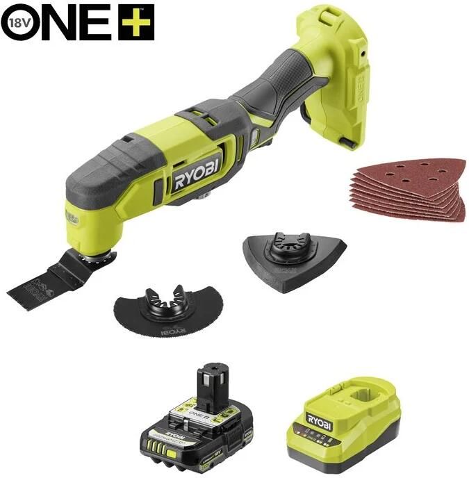 Ryobi RMT18-1C20GP 18v Accu-multitool | One Plus | (incl. 1x 2 0 Ah accu & lader) 5133006920