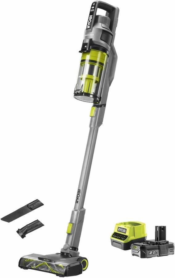 Ryobi RSVS18-1C20G | ONE+ 18V zilver steelstofzuiger (incl. 1x2.0Ah accu) 5133006515