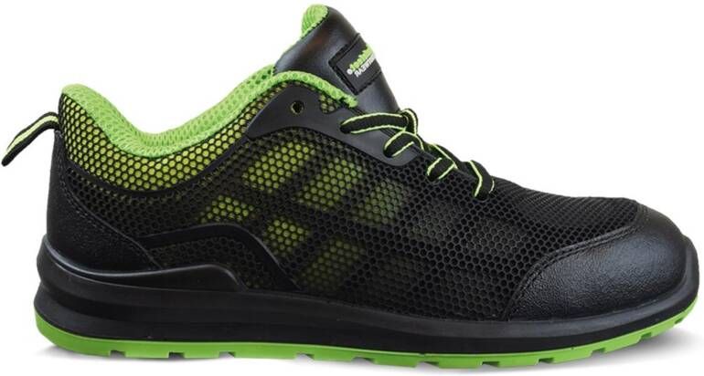 Safeet Werkschoen Safety Sneaker Askim Laag S1P | Zwart Limoen | 8719388017372