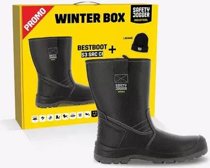Safety Jogger Winterbox | Bestboot veiligheidslaars + sokken + Handschoenen + muts | Zwart | SI9700390 - Foto 2