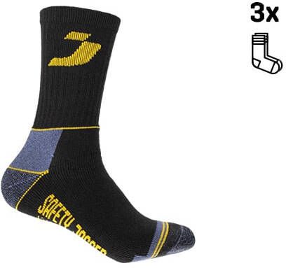 Safety Jogger SJ Sokken 3-Pack 77.5157.500 Zwart Grijs Maat 39-42 00.118.014.39