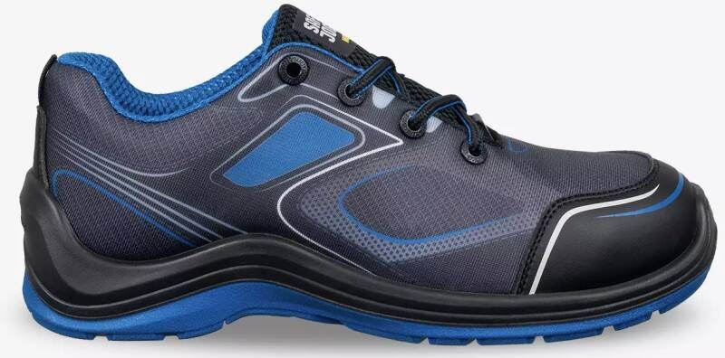 Safety Jogger Flow Laag S1P | Zwart Blauw | 5401033491318