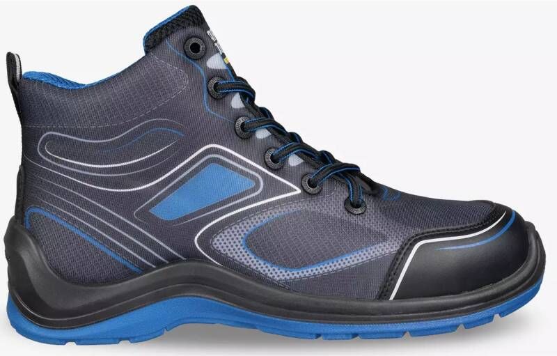 Safety Jogger Flow Mid S1P | Zwart Blauw | 5401033491615