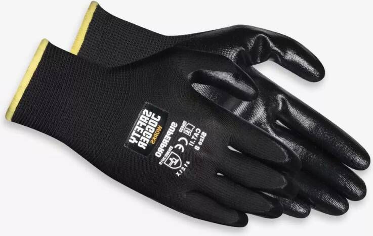 Safety Jogger Handschoenen SuperPro 4121X | Zwart | 00.118.107.11