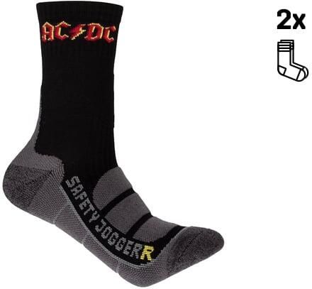 Safety Jogger ACDC Sokken | Zwart Rood | 1 paar | Maat 41-43 SW5200410