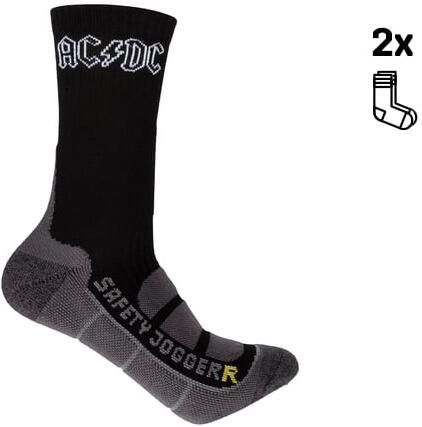 Safety Jogger ACDC Sokken | Zwart Wit | 1 paar | Maat 44-46 SW5300440