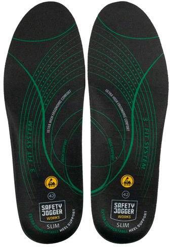 Safety Jogger SJ3FITS Inlegzool | Zwart Groen | 5400950011210