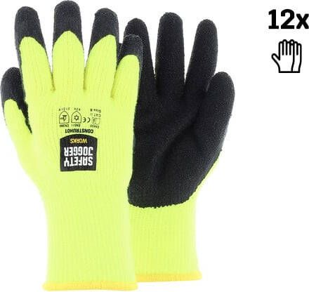 Safety Jogger Veiligheidshandschoenen met hoge zichtbaarheid | Koude omstandigheden | 12 Stuks | Geel | SW1302009