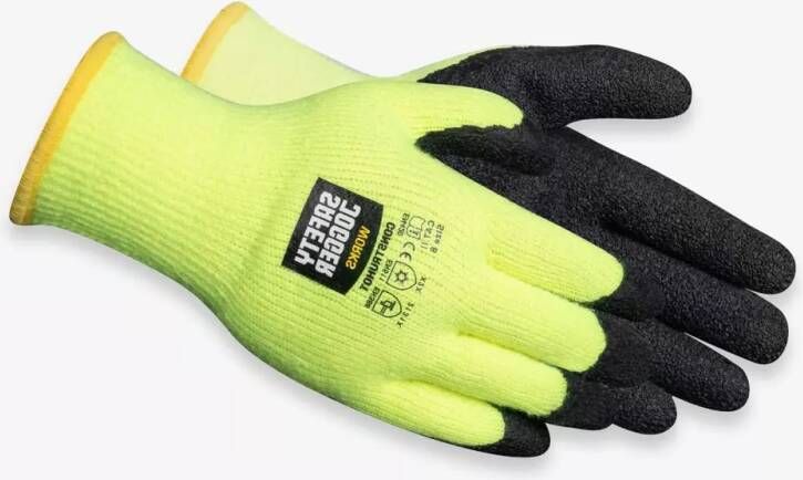 Safety Jogger Werkhandschoenen Construhot 2131X | Geel Zwart | Maat 8XL 00.118.102.08
