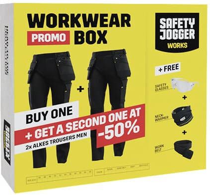 Safety Jogger Werkkledingdoos Alkes broek | Zwart | S40300520