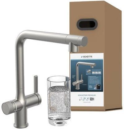 Schütte Schutte AQUASTAR PREMIUM spoelwater mengkraan | + koel- en filtersysteem | Rvs look 99905