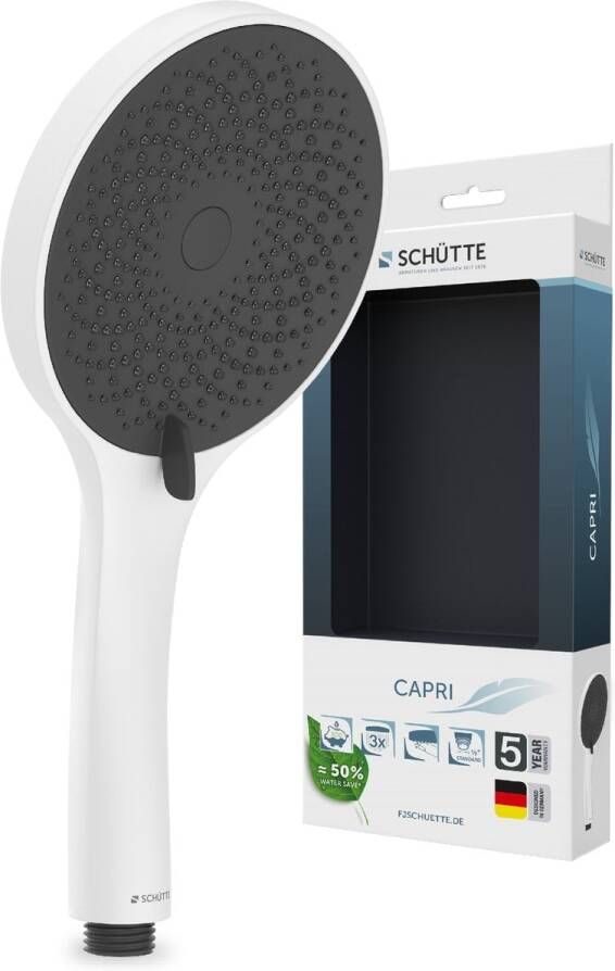 Schütte Schutte CAPRI Handdouche | Mat wit antraciet 60294