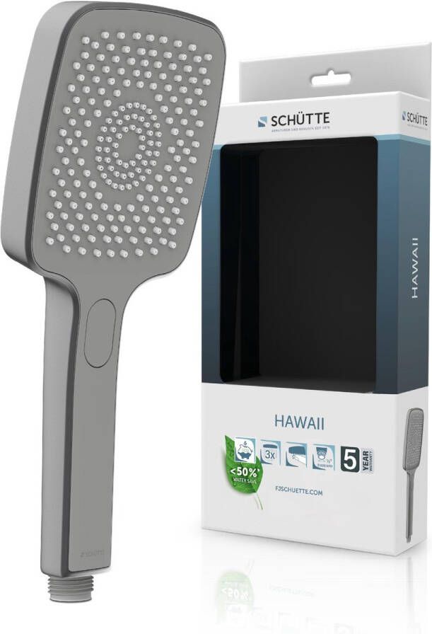 Schütte Schutte HAWAII Handdouche | Mat grafiet | Hoekig 60222