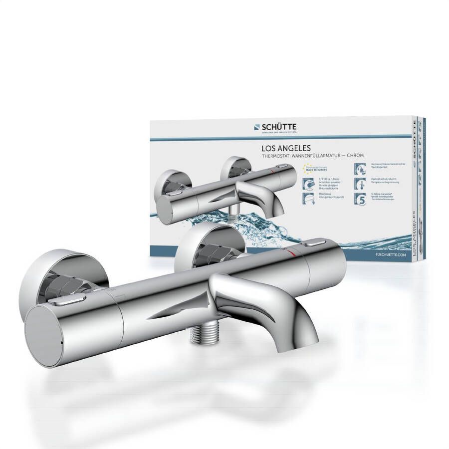 Schütte Schutte LOS ANGELES Thermostatische badkraan | Chroom 33190