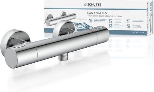 Schütte Schutte LOS ANGELES Thermostatische douchekraan | Chroom 33180