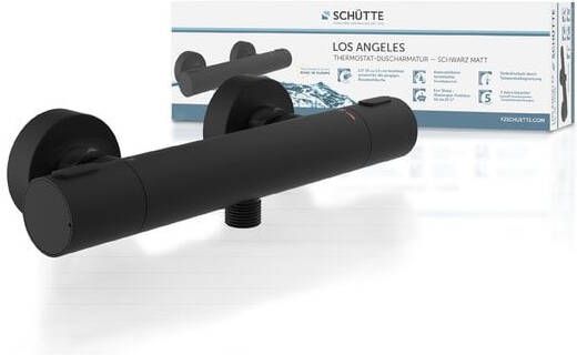 Schütte Schutte LOS ANGELES Thermostatische douchekraan | Mat Zwart 33186