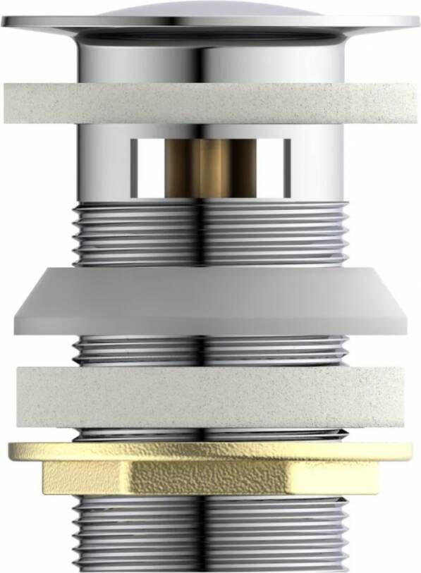 Schütte Schutte Press waste met overloop | Chroom | 1 4" | o.a. voor 79710 10618