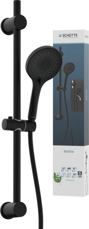 Schütte Schutte RAVEN doucherail set | Mat Zwart 64926