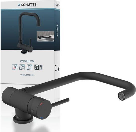Schütte Schutte WINDOW Keukenkraan | Mat Zwart 24556