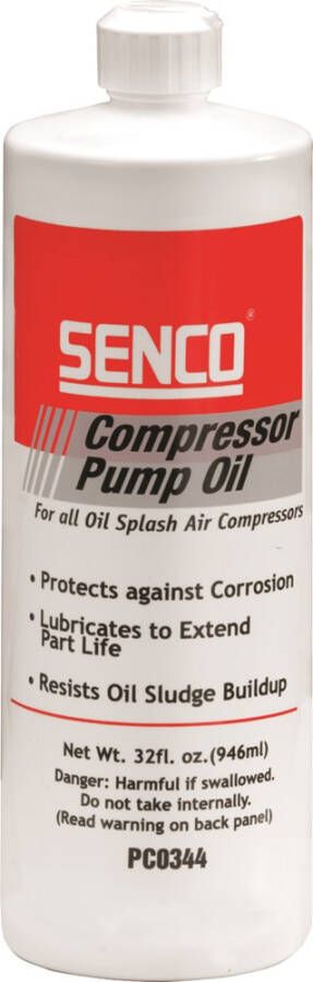 Senco Compressor olie 946ml. PC0344
