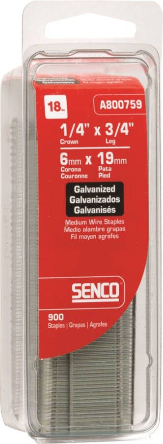 Senco L-Nieten binnenbreedte 3 34 mm 16 mm gegalvaniseerd te in blister verpakking ( 1200 stuks ) A800629