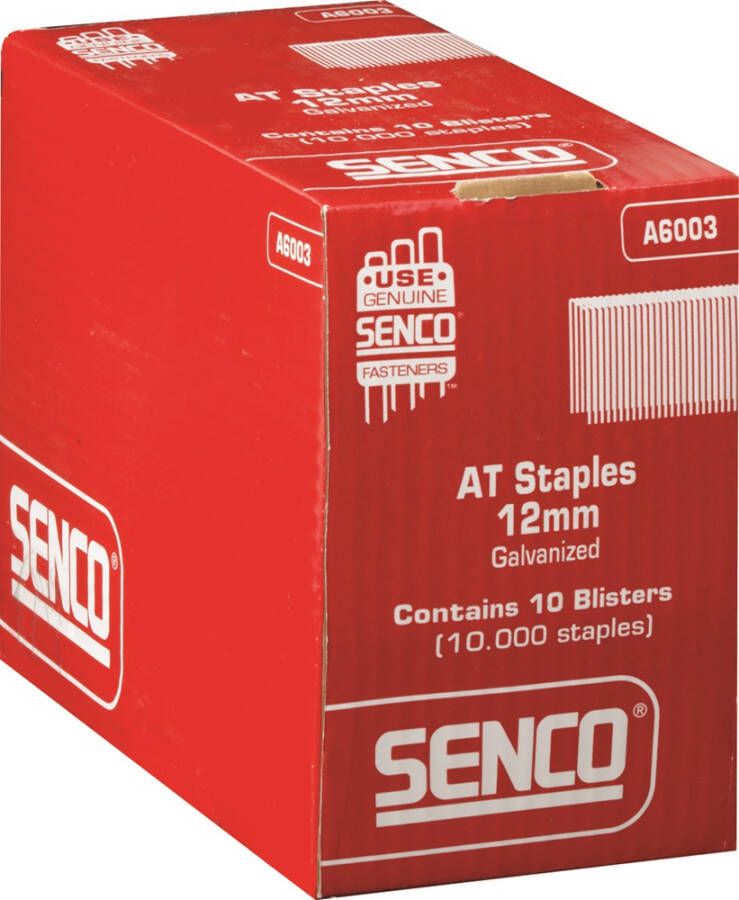Senco Nieten binnenbreedte 11 3 mm 12 mm gegalvaniseerd in blister verpakking A6003