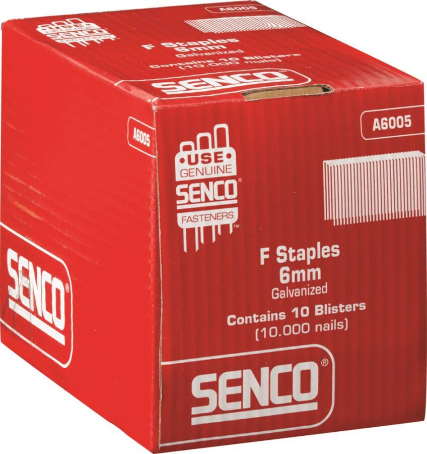 Senco Nieten binnenbreedte 11 3 mm 6 mm gegalvaniseerd in blister verpakking A6005