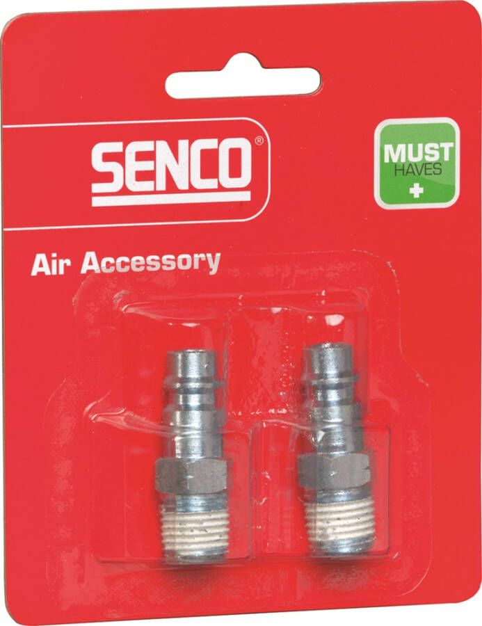 Senco plug uni buitendraad NPT 1 4 blister à 2 stuks OP=OP