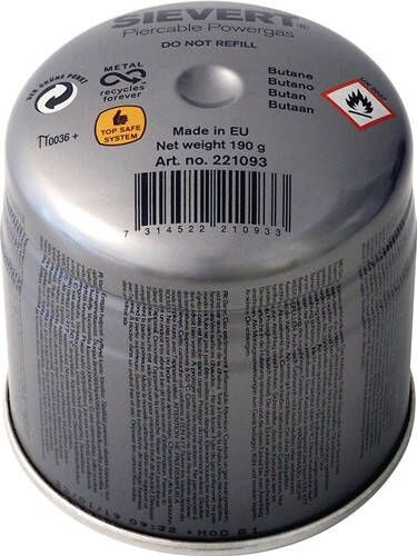 Sievert Gaspatroon | 190 g 350 ml 1925 graden Celsius | 1 stuk 221093