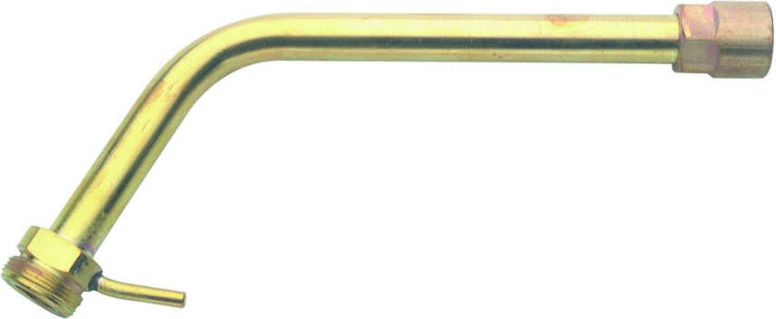 Sievert Halspijp 18cm messing met ophanghaak 350902