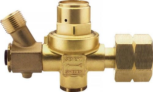 Sievert Propaandrukregelaar | zonder manometer | 2 bar 4 kg h G 3 8 inch LH | 1 stuk 309225