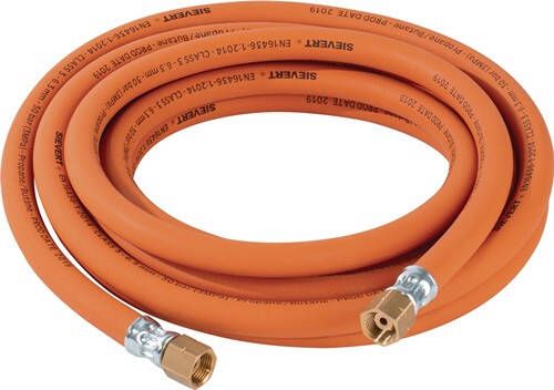 Sievert Propaangasslang | 5xmm | G3 8 inch LH x G3 8 inch LH hoge druk | lengte 10 m | 1 stuk 770038