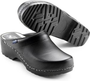 SIKA 148 Klomp Traditionel Open Hak PU Wit