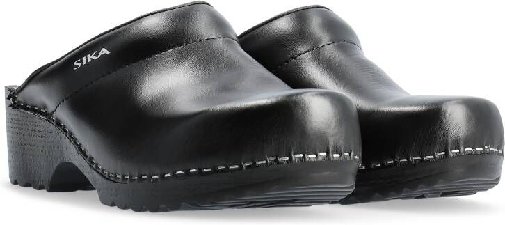 SIKA 148 Klomp Traditionel Open Hak PU | Zwart | 16.089.076.48