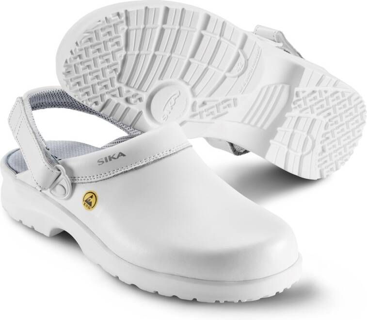 SIKA Fusion Clog ESD m. hielriempje OB SRC 19467 Wit | Wit | 5703617108088