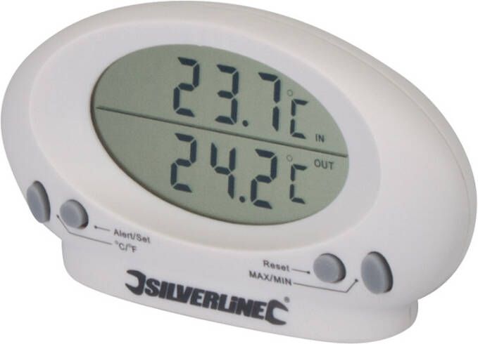 Silverline Binnen buiten thermometer | -50°C tot + 70°C 675133