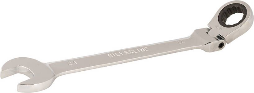 Silverline Flexibele steek-ringratelsleutel | 24 mm 228556