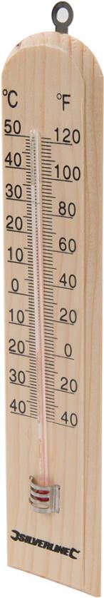 Silverline Hout thermometer | -40 °C tot +50 °C 490745