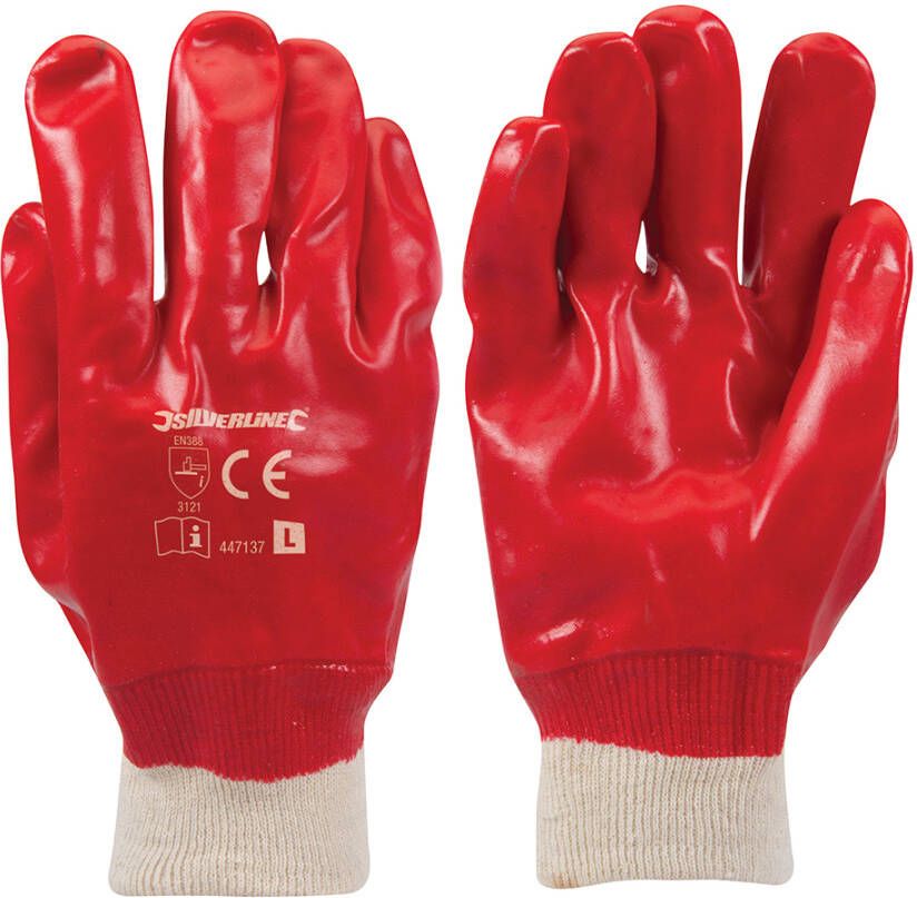 Silverline Rode PVC handschoenen | L 9 447137