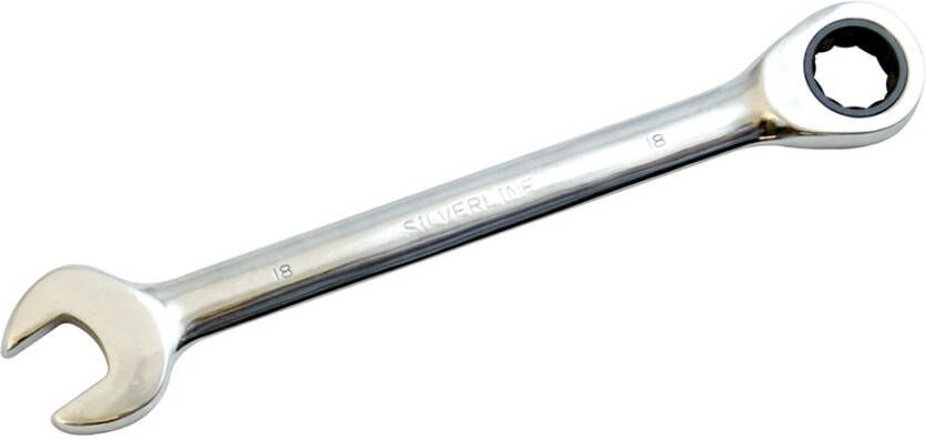 Silverline Vaste steek-ringratelsleutel | 18 mm 793777
