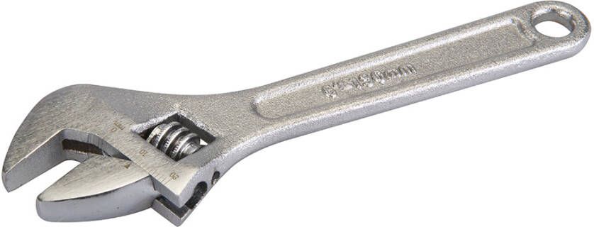 Silverline Verstelbare moersleutel | Lengte 150 mm kaak 17 mm WR10