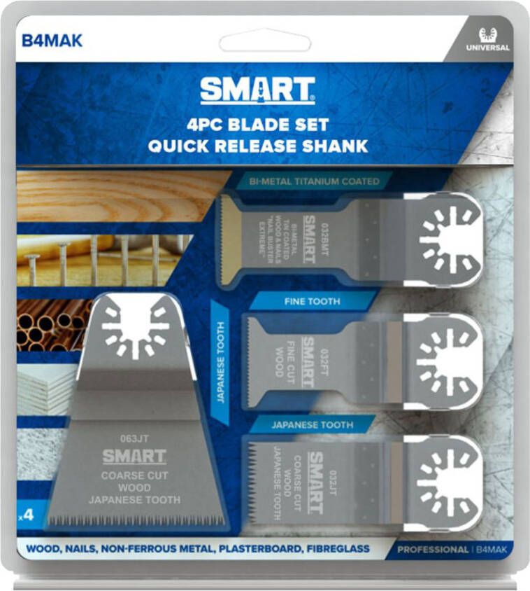 SMART 4 stuks Zaagblad assortiment B4MAK