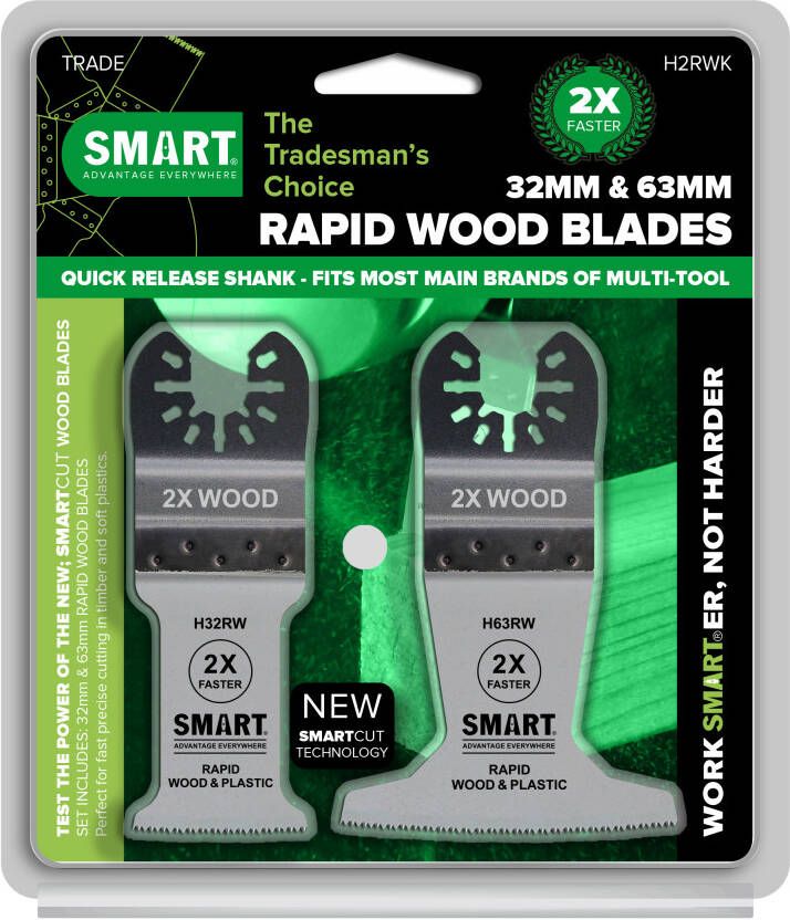 SMART UN TRA 2st Blad assorti snelsnij hout H2RWK