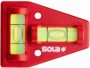 Sola Kunststof waterpas K5 blister 5cm 2 libellen caravan rood SB 01430920 - Thumbnail 1