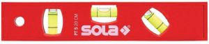 Sola Kunststof waterpas PTM5 20 blister 20cm 3 libellen hobby rood magn. SB 01430620