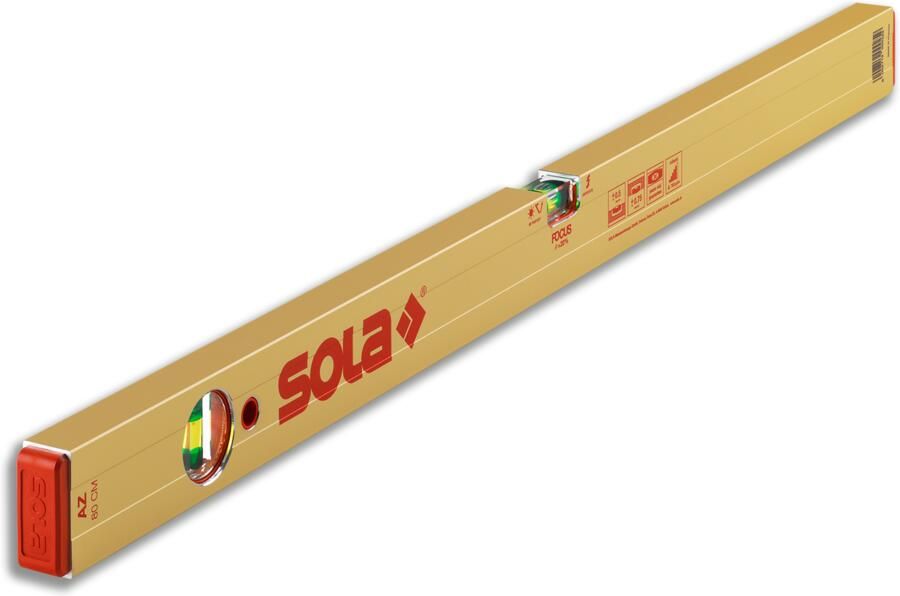 Sola Alu blokwaterpas AZ50 50cm 2 libellen 0 50mm m goud 01160701