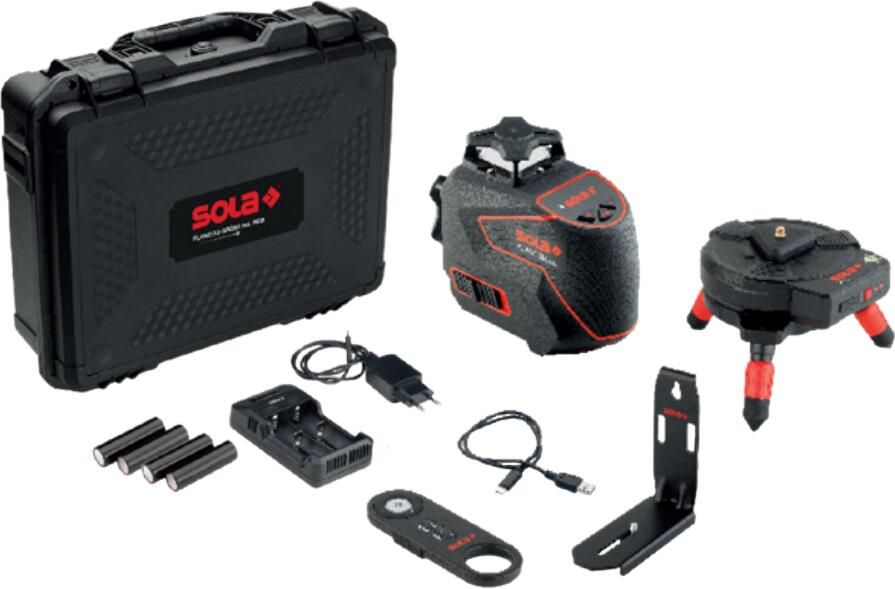 Sola PLANO 3D Green kruislijnlaser RCB set 71122501