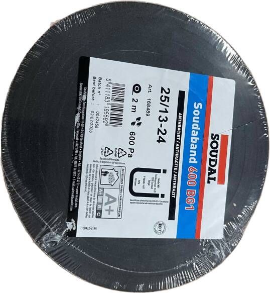 Soudal 168489 Soudaband | 600 BG1 25.13-24 Anthraciet | 2m 168489