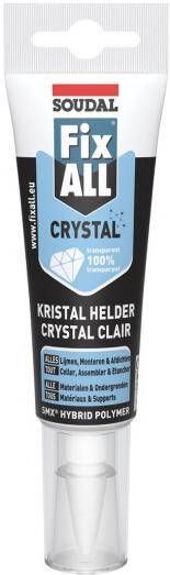 Soudal Fix All Crystal | Lijm- en voegkit | Transparant | 125 ml 131093